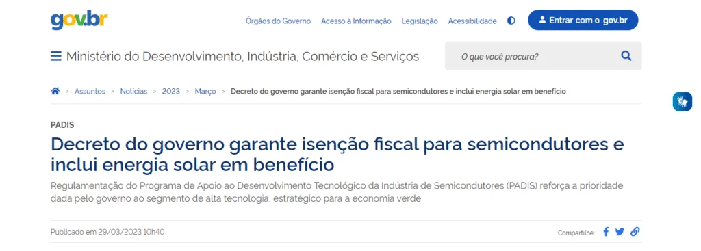 Incentivos para energia solar no Brasil